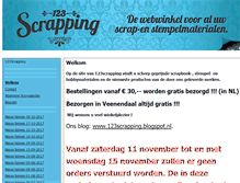 Tablet Screenshot of 123scrapping.nl